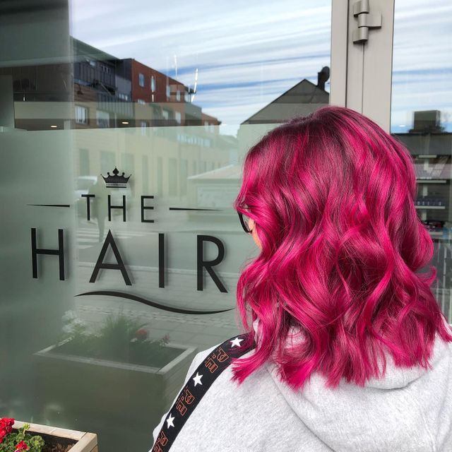 Rosa hår